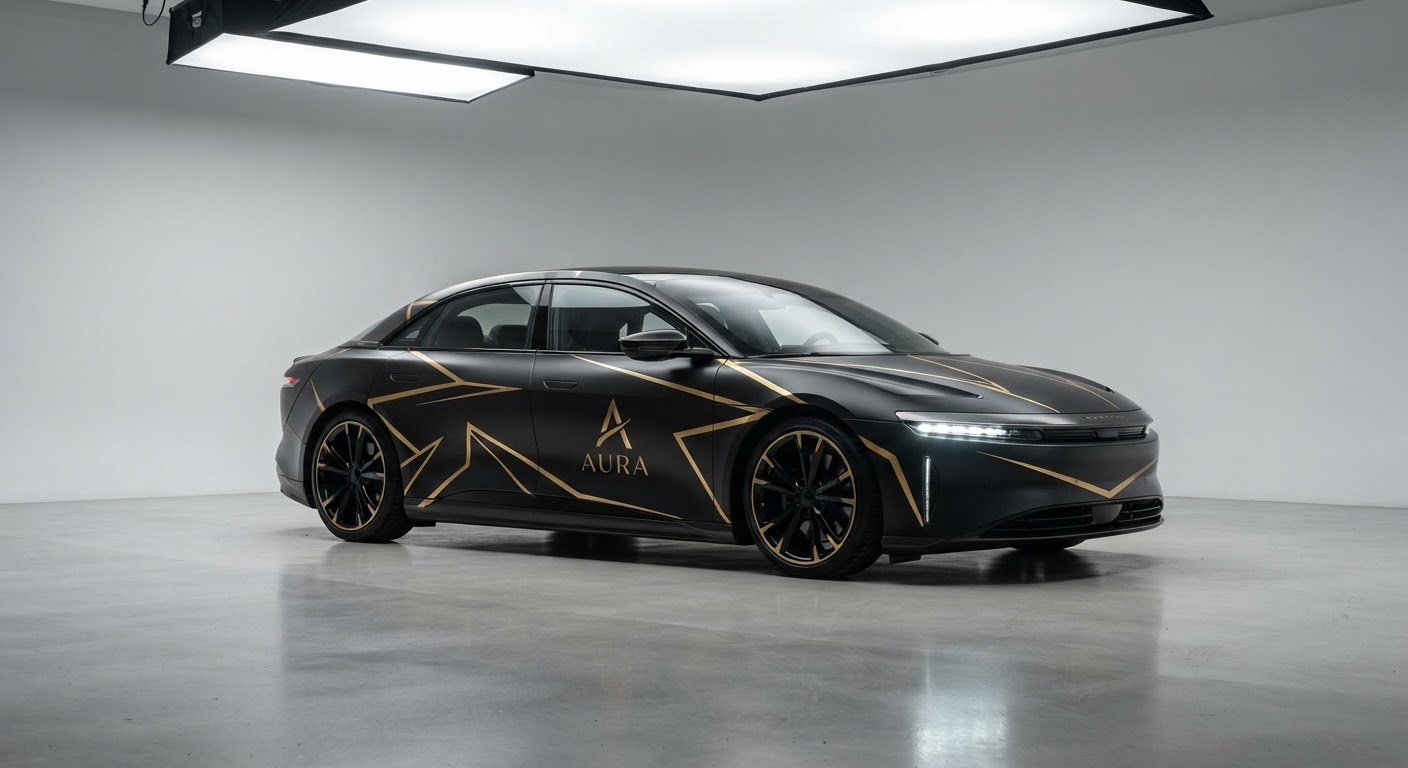 Aura Premium Sedan Wrap