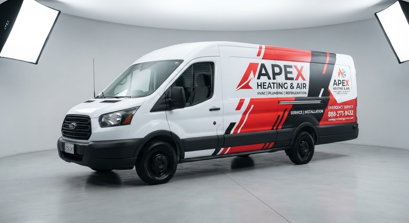 Apex Heating Van Wrap